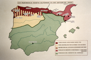 La península hasta Alfonso III (866)